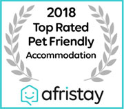 Afristay pet friendly accommodation badge