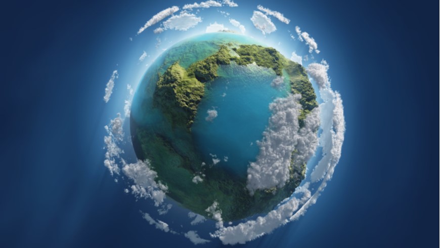 earth day image of the globe