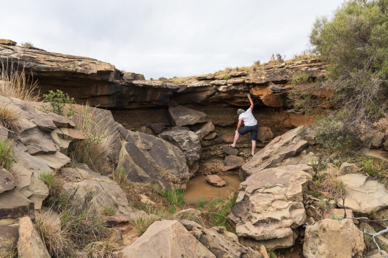 conservation walk hike climbing karoo rock formations